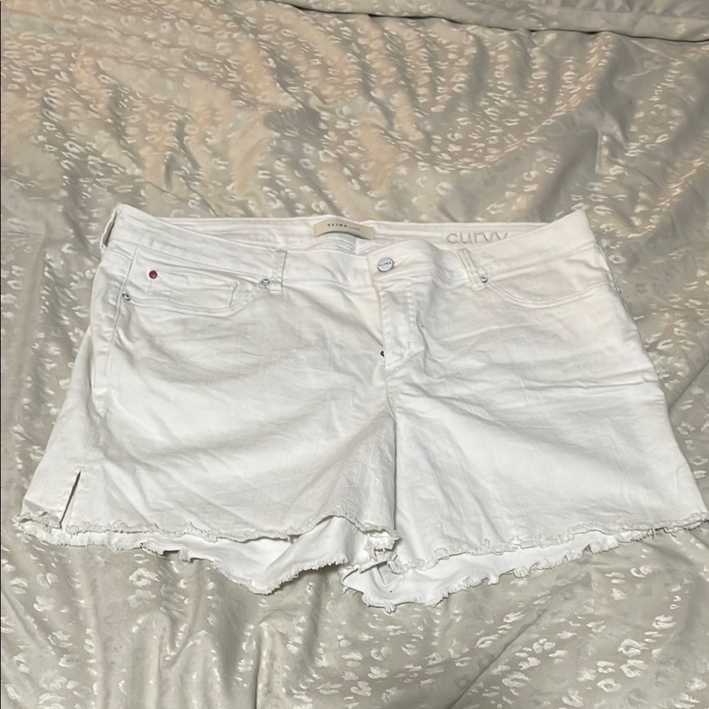 Women's White Denim Shorts